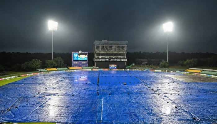 Rain forces abandonment of Pakistan-Sri Lanka second T20I at Rangiri Dambulla International Stadium, Dambulla, on January 9, 2026. — AFP