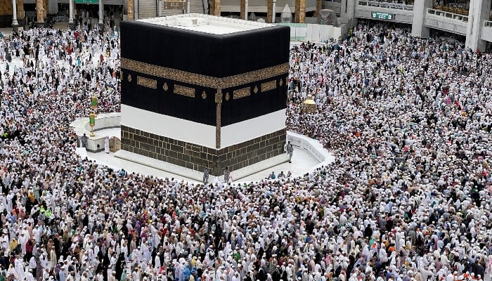 Pilgrims circle the Kaaba as they pray at the Grand Mosque in the holy city of Makkah, Saudi Arabia July 12, 2022. — Reuters