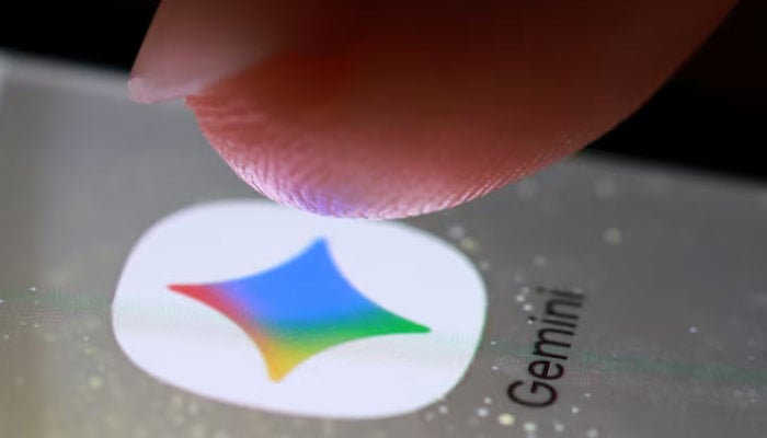 The Gemini app icon on a smartphone in this illustration taken October 27, 2025. — Reuters