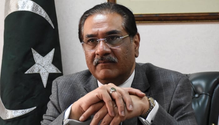 Minister for Defence Production Muhammad Raza Hayat Harraj speaks during an interview with Reuters in Islamabad, Pakistan, January 14, 2026. — Reuters