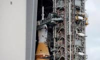Nasa moves moon rocket to launch pad ahead of Artemis 2 mission