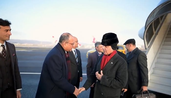PM Shehbaz lands in Switzerland to attend Annual Meeting of the World Economic Forum (WEF) at an airbase in Rawalpindi on January 20, 2026. — Screengrab via X/@CMShehbaz