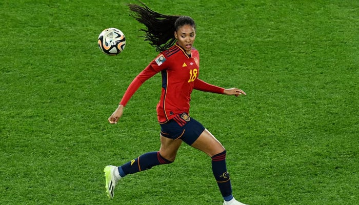 Spains Salma Paralluelo in action against England in final of the FIFA Womens World Cup Australia and New Zealand 2023 on August 20, 2023. — Reuters
