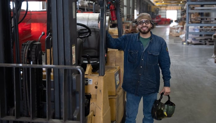 Joseph Paredes is pictured welding in Katy, Texas, US. — Reuters