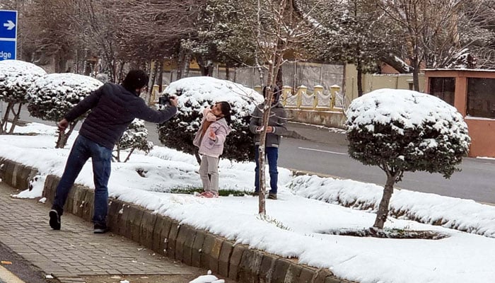 View of a snow covered area at Hanna Urak Valley of Balochistan on January 22, 2026. — PPI