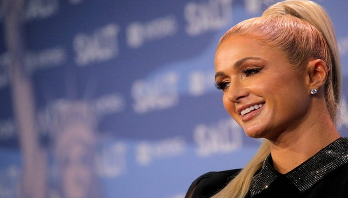 CEO of Paris Hilton Entertainment  Paris Hilton, speaks at the Skybridge Capital SALT New York 2021 conference in New York City, US on September 14, 2021. — Reuters