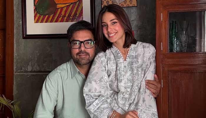 Entertainment industrys renowned couple Yasir Hussain and Iqra Aziz in an undated picture. — Instagram/@Yasirhussain