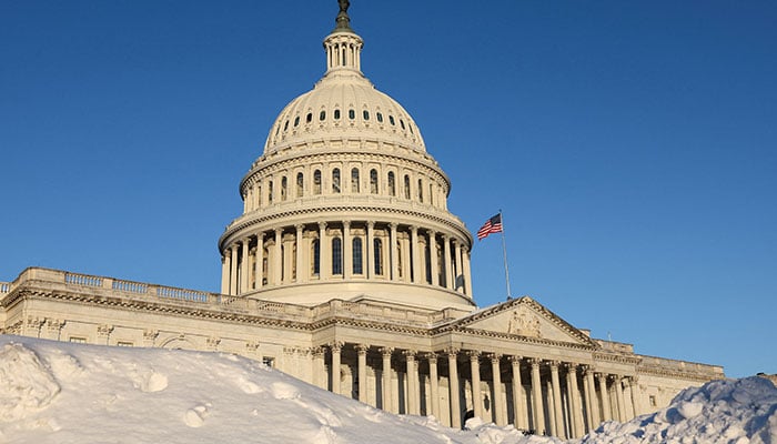 Snow covers the ground around the US Capitol building, two days after a winter storm swept across a large swath of the United States, in Washington, DC on January 27, 2026. — Reuters