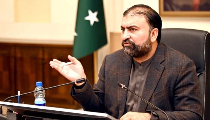 Balochistan Chief Minister Sarfraz Bugti chairs a meeting on March 24, 2025. — Facebook@DprGoB