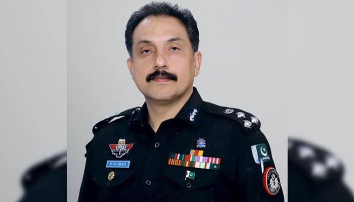 Former Karachi DIG traffic Karachi Syed Pir Muhammad Shah. — Facebook@ SyedPirMuhammadShahPSP/File