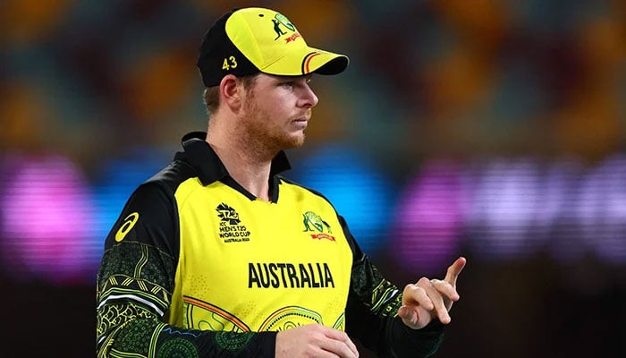Australias Steve Smith reacts after a successful catch of Irelands Harry Tector during the ICC Mens T20 World Cup 2022 cricket match between Australia and Ireland at The Gabba on October 31, 2022, in Brisbane. — AFP