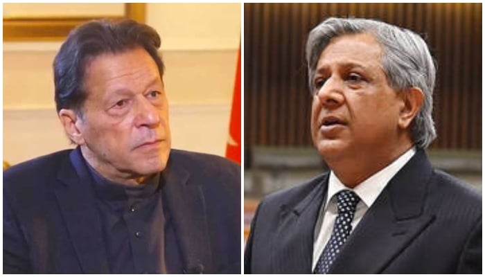 PTI founder Imran Khan (left) and Law Minister Azam Nazeer Tarar. — Instagram@imrankhan.pti/ National Assembly of Pakistan
