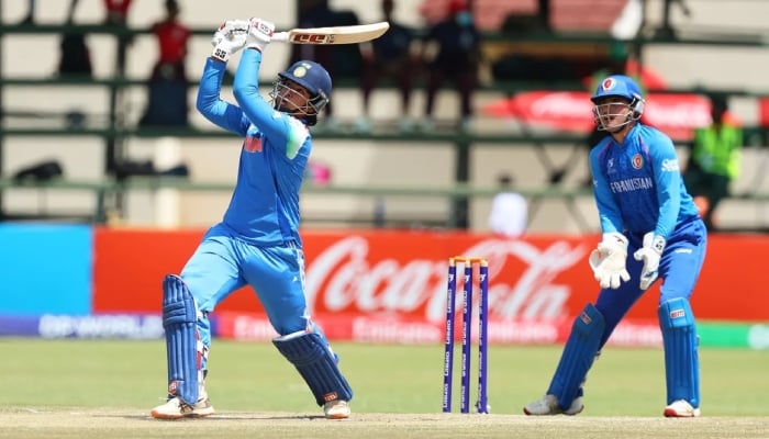India’s Vaibhav Sooryavanshi plays a shot during their second semi-final of the ICC U19 World Cup against Afghanistan at the Harare Sports Club, Zimbabwe, February 4, 2026. — ICC