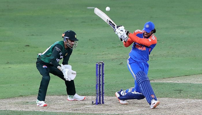 Indias Tilak Varma in action against Pakistan during their Asia Cup 2025 clash at Dubai International Cricket Stadium, Dubai, United Arab Emirates, September 14, 2025. — Reuters
