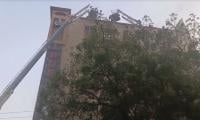 Fire Brought Under Control In Karachi High-rise Near Baloch Colony Flyover