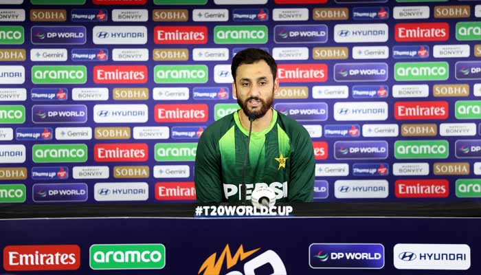 Pakistans skipper Salman Ali Agha addresses a pre-match press conference ahead of the clash with arch-rival India on Sunday during the T20 World Cup 2026 in Sri Lanka. — PCB
