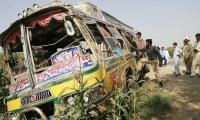Bus-trailer crash near Tando Masti claims 11 lives, leaves dozens injured
