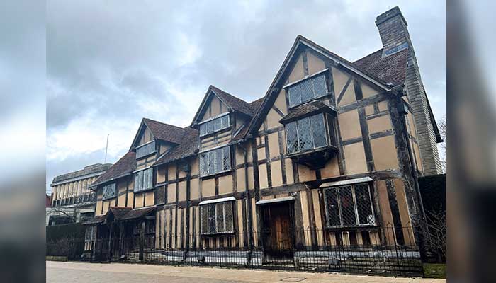 A view of Shakespeares Birthplace, William Shakespeares childhood home, in Stratford-upon-Avon, Britain, February 9, 2026. — Reuters