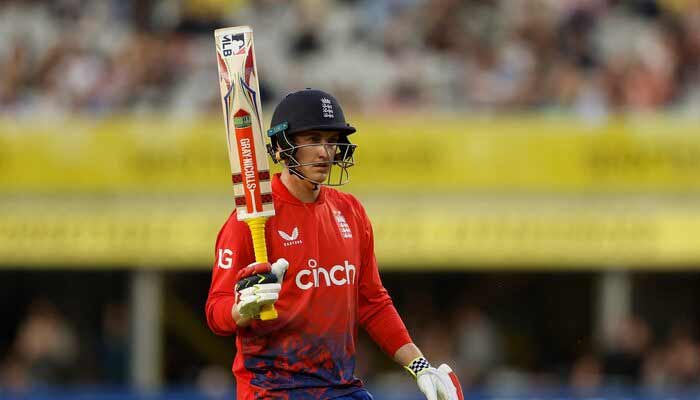 Harry Brook leaves the field after being caught out by New Zealands Finn Allen off the bowling of Ish Sodhi Action. — Reuters/File