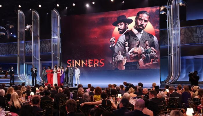 Delroy Lindo and cast and crew from Sinners accept the Cast in a Motion Picture award during the Actor Awards, in Los Angeles, California, US, March 1, 2026. — Reuters