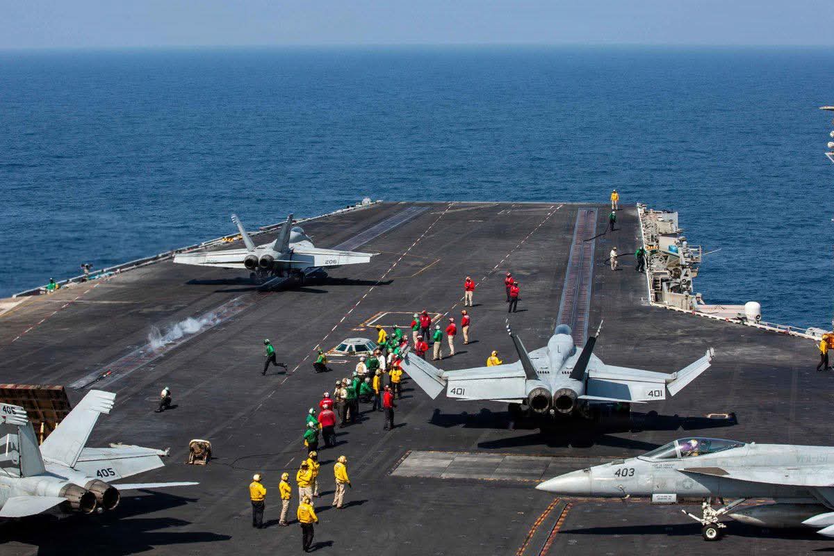 Aircraft sit on the flight deck of the United States Navy Nimitz-class aircraft carrier USS Abraham Lincoln in support of the Operation Epic Fury attack on Iran, February 28, 2026. — Reuters