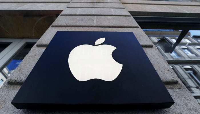 The logo of Apple company is seen outside an Apple store in Bordeaux, France. — Reuters/File