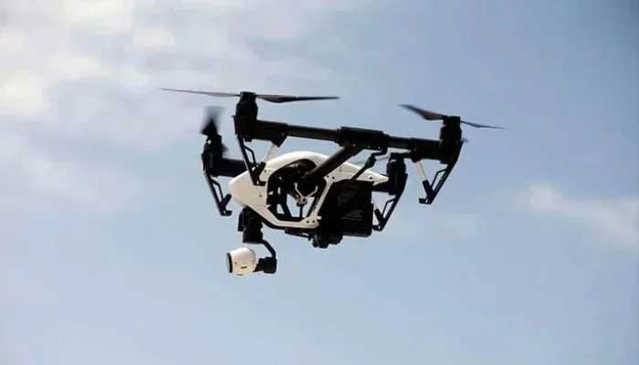 Representational image of an unmanned aerial vehicle (UAV) also known as drone fitted with a camera. — Reuters/File