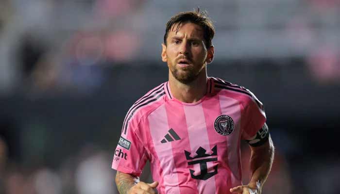 Inter Miamis Lionel Messi in action during their Leagues Cup match against Atlas FC at the Chase Stadium in Fort Lauderdale on July 30, 2025. — Reuters