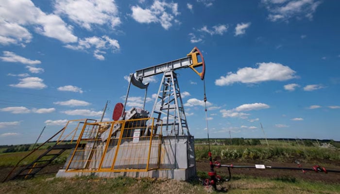 A view shows an oil pump jack outside Almetyevsk, in the Republic of Tatarstan, Russia July 14, 2025. — Reuters