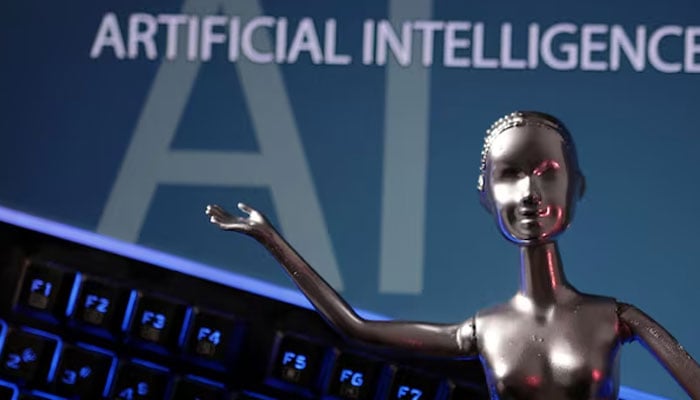 AI Artificial Intelligence words are seen in this illustration taken, May 4, 2023. — Reuters