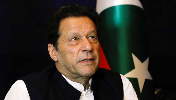 Former prime minister Imran Khan pauses as he speaks with Reuters during an interview, in Lahore, Pakistan March 17, 2023. — Reuters