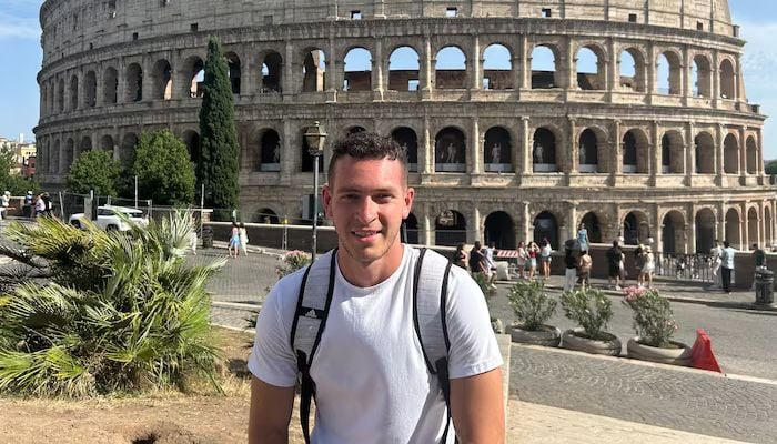 Boston-based financial analyst Ryan Lowe in Rome. — Reuters