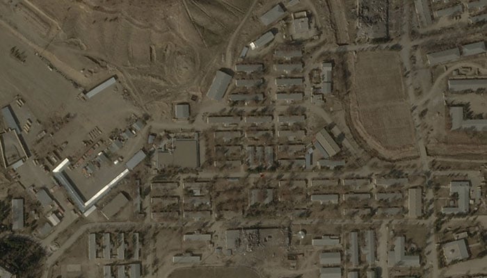 A satellite image of Kabul after Pakistani strikes in Afghanistan on February 27, 2026. — Reuters