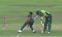 VIDEO: Bizarre run-out sends Salman Agha back fuming in 2nd Bangladesh ODI