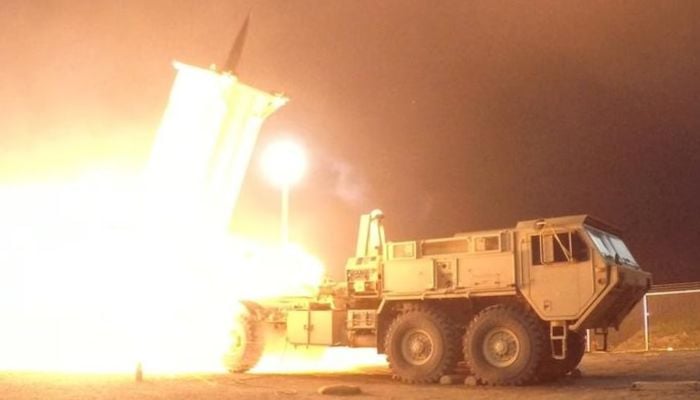 A Terminal High Altitude Area Defence (THAAD) interceptor is launched from the Pacific Spaceport Complex Alaska during Flight Experiment THAAD (FET)-01 in Kodiak, Alaska, US on July 30, 2017. — Reuters