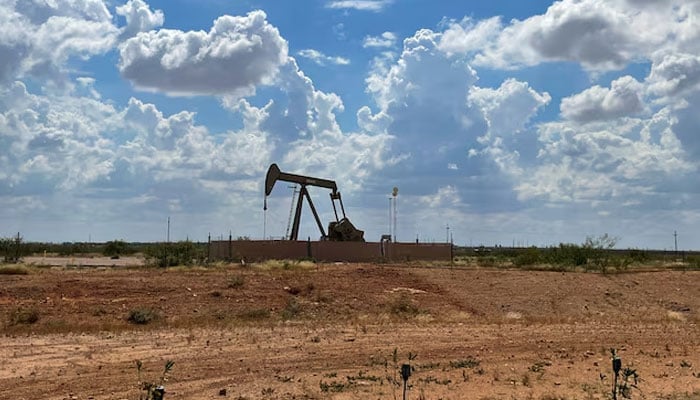 A pumpjack, used to help lift oil from a well, in the Permian basin near Midland, Texas, US, October 8, 2025. — Reuters