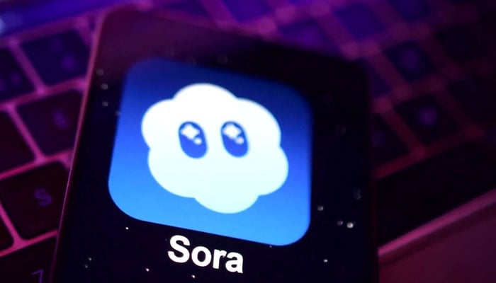 The image shows the logo of the OpenAIs Sora. — YouTube/Reuters/Screengrab