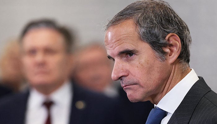 Director General of the International Atomic Energy Agency (IAEA) Rafael Grossi speaks to the media after the Russia-IAEA interagency consultations in Moscow, Russia March 13, 2026. — Reuters