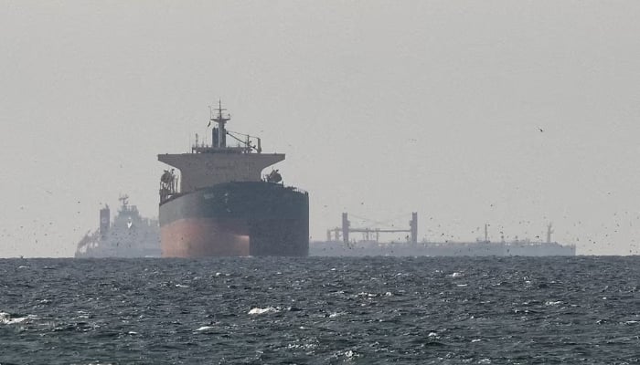 Cargo ships in the Gulf, near the Strait of Hormuz, as seen from northern Ras al-Khaimah, near the border with Oman’s Musandam governance, amid the US-Israeli conflict with Iran, in the United Arab Emirates, March 11, 2026. — Reuters