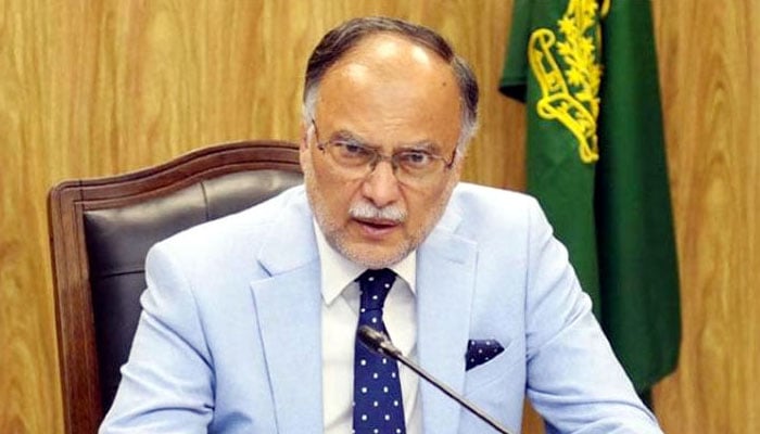 Federal Minister for Planning, Development and Special Initiatives Ahsan Iqbal chairs a meeting. — X/@RadioPakistan/File