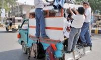Sindh bars schools from increasing van fares