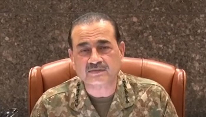 Chief of Defence Forces (CDF) and Chief of Army Staff (COAS) Field Marshal Asim Munir chairs the 274th Corps Commander Conference at General Headquarters in Rawalpindi on April 7, 2026. — Screengrab via YouTube/ISPR