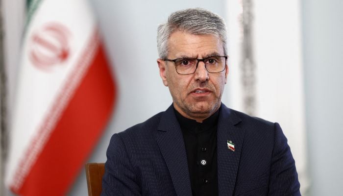 Irans Foreign Ministry spokesman Esmaeil Baghaei attends an interview, amid the US-Israeli conflict with Iran, in Tehran, Iran, April 5, 2026. — Reuters