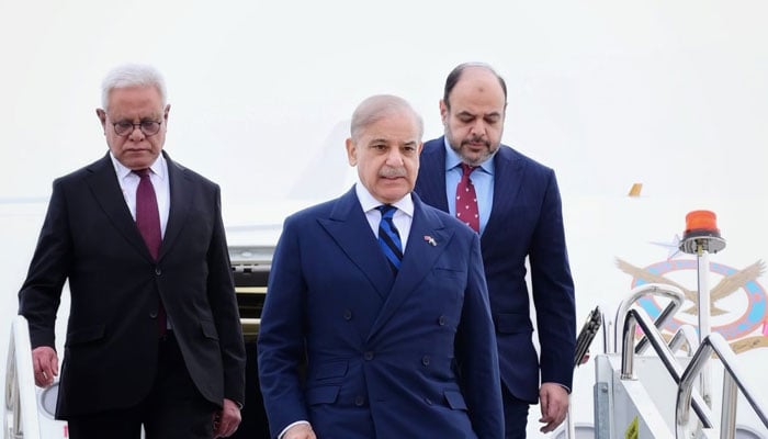 PM Shehbaz Sharif reaches Turkiye on April 16, 2026 to attend 5th Antalya Diplomacy Forum. — X/@PakPMO