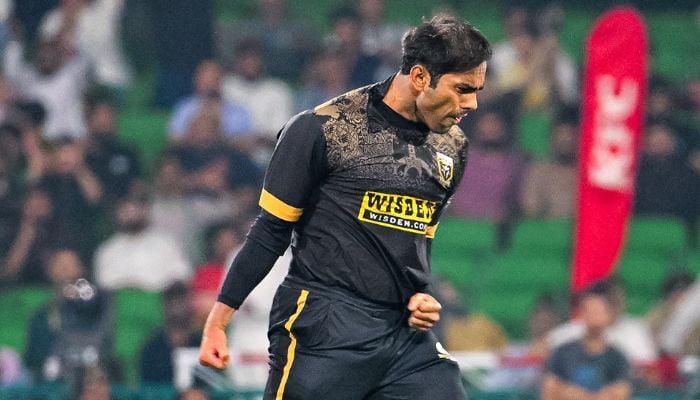 Hyderabad Kingsmen fast bowler Mohammad Ali can be seen in action during PSL 11. — Facebook/hhkingsmen
