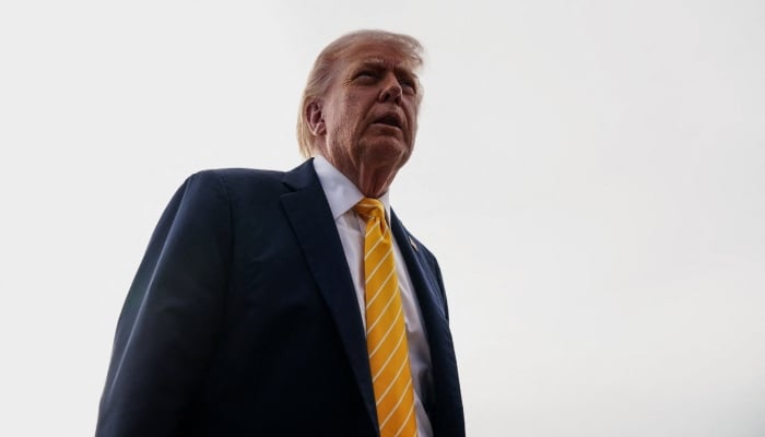 US President Donald Trump speaks to the media before boarding Air Force One for departure to Miami, Florida, at Palm Beach International Airport in West Palm Beach, Florida, US, May 2, 2026. — Reuters