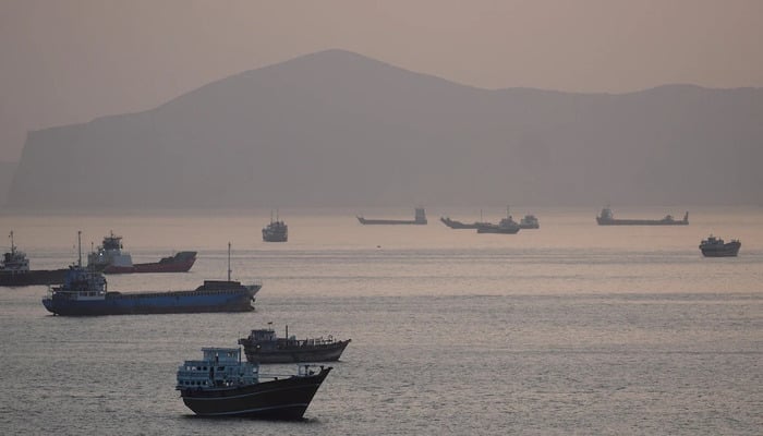 Ships and boats in the Strait of Hormuz, Musandam, Oman, May 1, 2026. —  Reuters