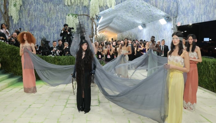 Madonna poses during the Met Gala, an annual fundraising gala held for the benefit of the Metropolitan Museum of Arts Costume Institute with this years theme Costume Art in New York City, New York, US, May 4, 2026. — Reuters