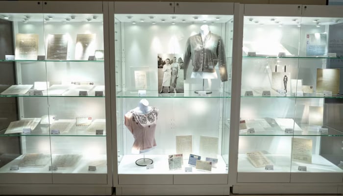 Memorabilia belonging to Marilyn Monroe is displayed during a preview ahead of an upcoming auction in Los Angeles, California, US, May 8, 2026. — Reuters
