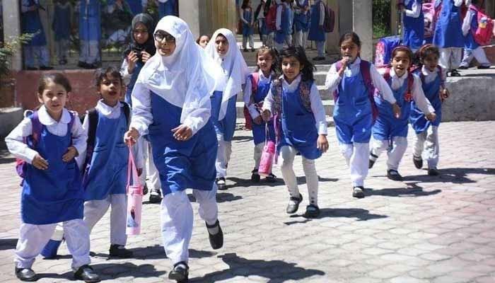 Students leave for their homes after school timings end on May 10, 2023. — Online